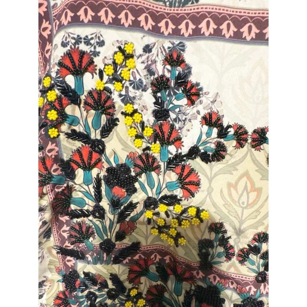 Bhanuni by Jyoti for Anthropologie Far Fields Embellished Midi Dress – Size 4